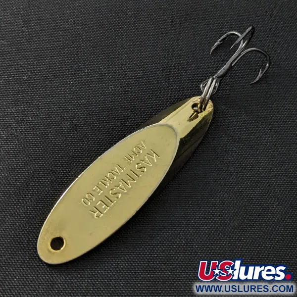 Vintage Acme Kastmaster, 1/4oz gold fishing spoon #21581