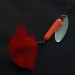 Vintage  Yakima Bait Worden’s Original Rooster Tail, 2/5oz silver/brass/red spinning lure #21594