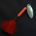 Vintage  Yakima Bait Worden’s Original Rooster Tail, 2/5oz silver/brass/red spinning lure #21594