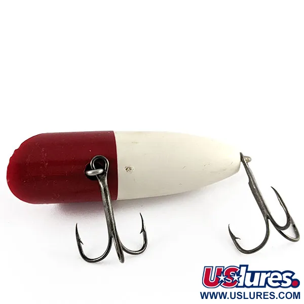 Vintage  Kmart Kresge popper, 1/3oz red/white fishing lure #21597