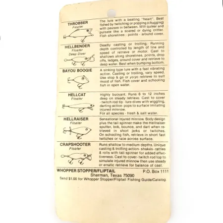 Whopper Stopper Bayou Boogie, 1/4oz Barfish fishing lure #23647