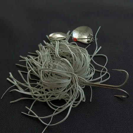 Vintage H&H Lure  H&H Double Spinner Spinnerbait, 2/5oz nickel fishing #21602