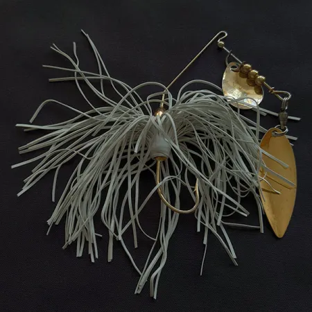 Vintage Hildebrandt Spinners Vintage Hildebrandt Spinnerbait Okeechobee Special RO4 Gold, 1/2oz gold spinning lure #21603
