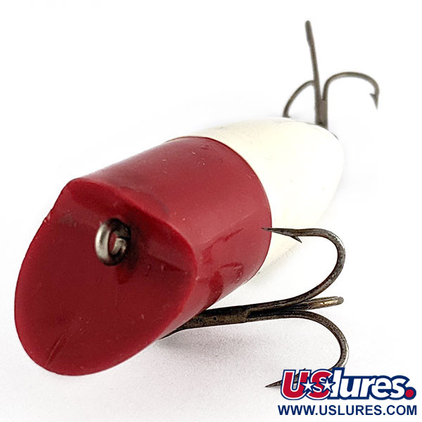 Vintage  Kmart  Kresge popper, 1/3oz red/white fishing lure #21607