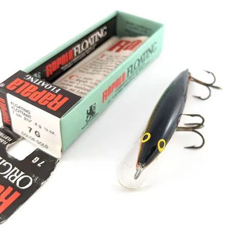 Rapala Original Floater F7, 1/8oz G (Gold) fishing lure #21628