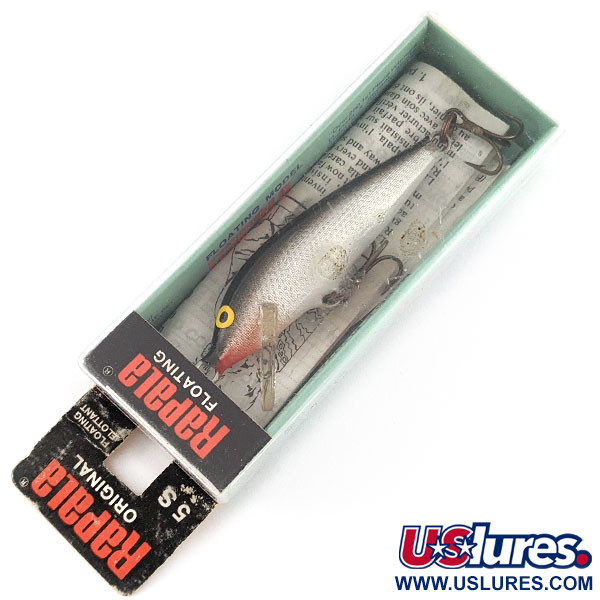   Rapala Original Floater F5 (Finland), 3/32oz S (Silver) fishing lure #21629