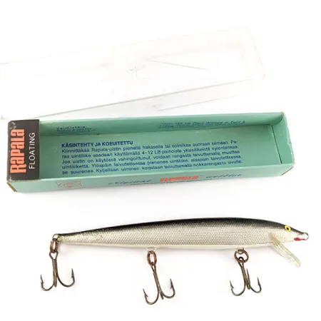 Rapala Original Floating F13 (Finland), 1/4oz S (Silver) fishing lure #21630