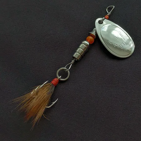 Vintage Other Laddie 3 spinner, 1/4oz nickel spinning lure #21661