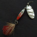 Vintage   Glen Evans Shyster, 1/4oz red/white/nickel spinning lure #21663