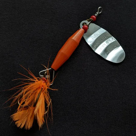 Vintage Abu Garcia Abu Spinnaren Reflex (1960s), 1/4oz nickel/red spinning lure #21664