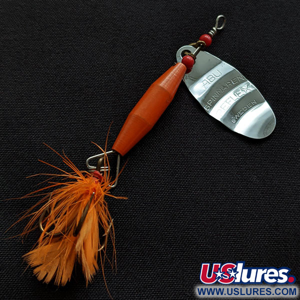 Vintage  Abu Garcia Abu Spinnaren Reflex (1960s), 1/4oz nickel/red spinning lure #21664