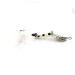 Vintage   Glen Evans Gad- About , 2/5oz silver/black/white fishing #21667