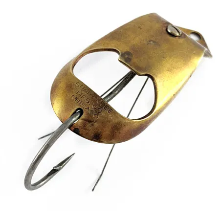 Guarantee Mfg Chicago Smoothie Spoon, 3/4oz brass fishing spoon #21668