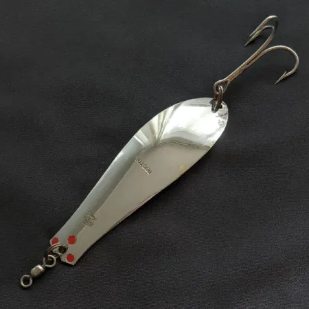 Vintage Prescott Spinner Big Doctor 285, 1oz nickel/gold fishing spoon #21670