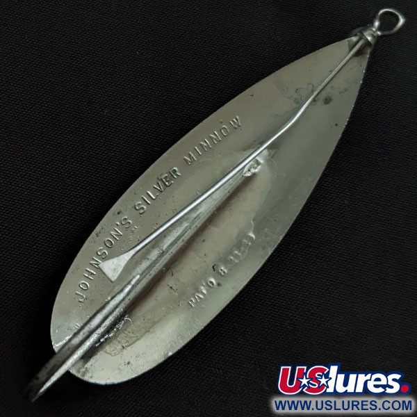 Vintage   Johnson Silver Minnow, 3/4oz silver fishing spoon #21675