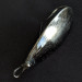 Vintage   Johnson Silver Minnow, 1/3oz black/nickel fishing spoon #21676