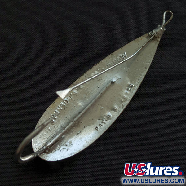 Vintage   Johnson Silver Minnow, 2/5oz nickel fishing spoon #21679