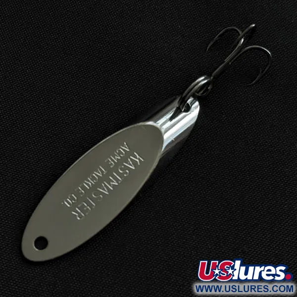 Vintage Acme Kastmaster, 1/4oz nickel fishing spoon #21680