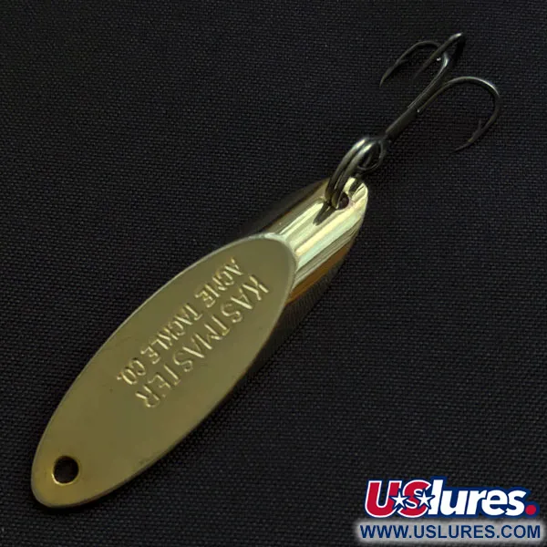 Vintage Acme Kastmaster, 1/4oz gold fishing spoon #21681