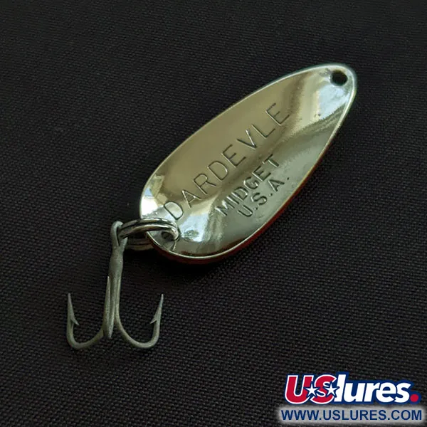 Vintage Eppinger Dardevle Midget, 3/16oz Red Devle fishing spoon #21687