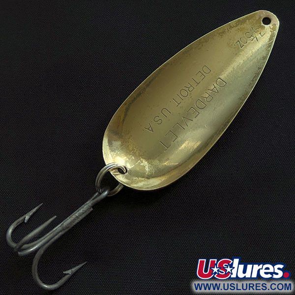 Vintage  Eppinger Dardevle Dardevlet, 3/4oz brass fishing spoon #21688