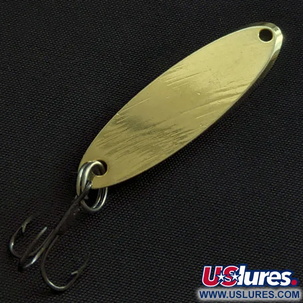 Vintage Acme Kastmaster, 1/4oz gold fishing spoon #21690