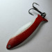 Vintage   Worth Fly Rod Demon, 3/32oz nickel/red/white fishing spoon #21693