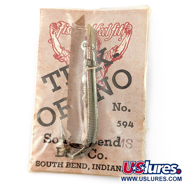   South Bend Trix-Oreno 594, 1/16oz silver/red fishing spoon #21699