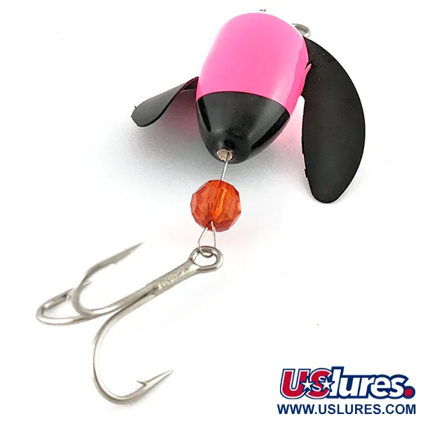 Vintage  Yakima Bait Spin-N-Glo, 1/4oz black/pink fishing #21709
