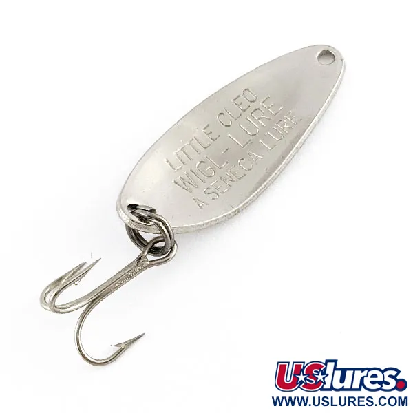 Vintage Seneca Little Cleo, 1/4oz nickel fishing spoon #21719