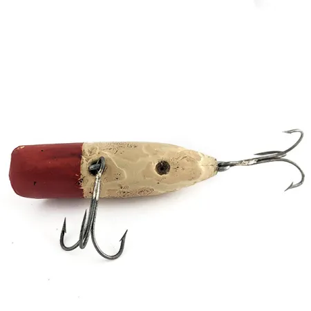 Vintage Vintage South Bend Bass Oreno Early No Eye Version, 3/5oz red/white fishing lure #21720