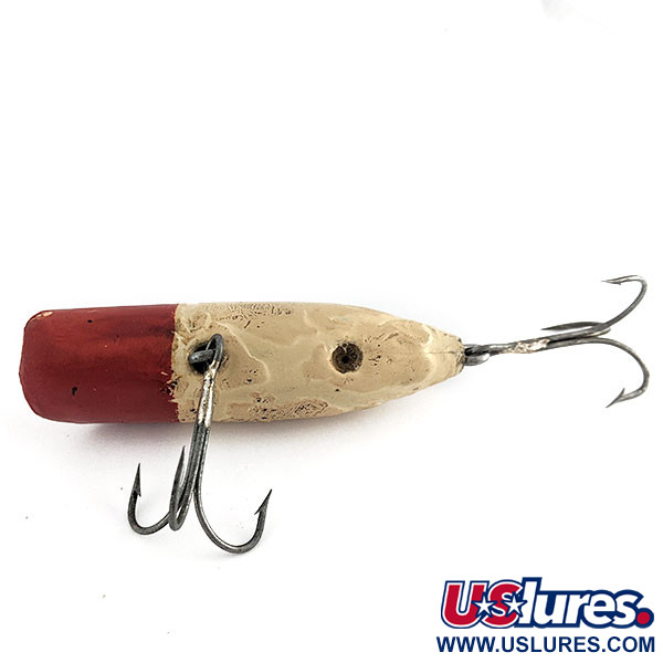 Vintage   Vintage South Bend Bass Oreno Early No Eye Version, 3/5oz red/white fishing lure #21720