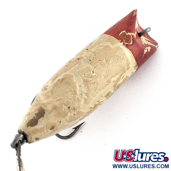 Vintage   Vintage South Bend Bass Oreno Early No Eye Version, 3/5oz red/white fishing lure #21720