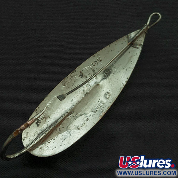 Vintage   Johnson Silver Minnow, 3/4oz nickel fishing spoon #21722