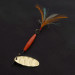 Vintage   Worth #301, 1/3oz gold/black/red spinning lure #21738