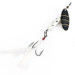 Vintage   Worth #301, 1/3oz black/white/gold spinning lure #21739