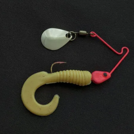 Vintage Worth Spinnerbait, 3/32oz nickel/pink fishing #21740