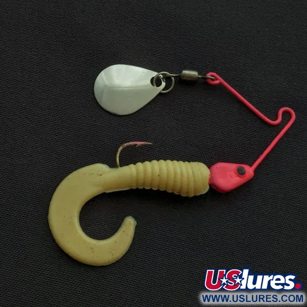 Vintage Worth Spinnerbait, 3/32oz nickel/pink fishing #21740