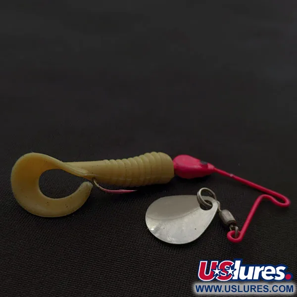 Vintage Worth Spinnerbait, 3/32oz nickel/pink fishing #21740