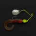 Vintage   Worth Spinnerbait, 3/32oz nickel/chartreuse UV fishing #21741