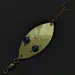 Vintage   Gibbs Ruby Eye Wiggler, 1oz gold/blue eyes fishing spoon #21745