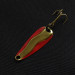 Vintage  Luhr Jensen Hot Shot W, 3/64oz nickel/red fishing spoon #21748