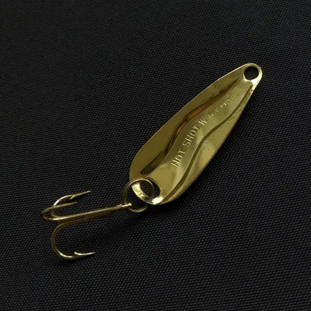 Vintage Luhr Jensen Hot Shot W, 3/64oz nickel/red fishing spoon #21748
