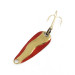 Vintage   Luhr Jensen Hot Shot W, 3/64oz gold/red fishing spoon #21773