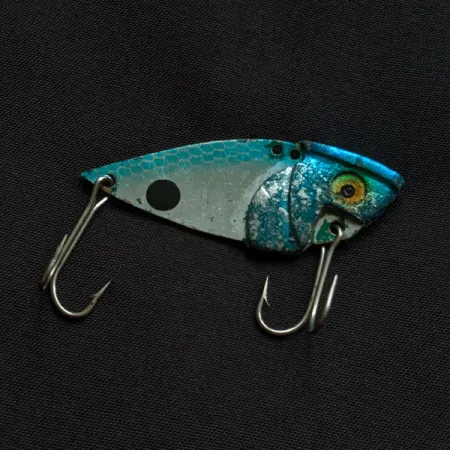 Vintage Cotton Cordell Gay Blade, 2/5oz nickel/blue fishing spoon #21757