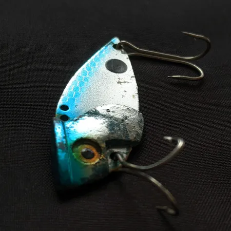 Vintage Cotton Cordell Gay Blade, 2/5oz nickel/blue fishing spoon #21757