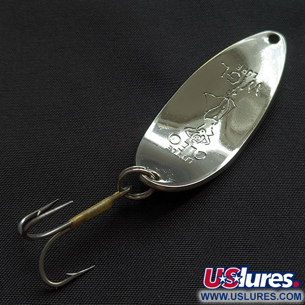 Vintage  Seneca Little Cleo (Hula Girl), 1/2oz nickel fishing spoon #21762