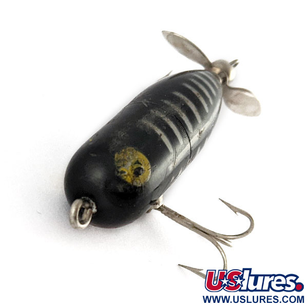 Vintage   Tackle Industries Tiny Top, 1/4oz black bone fishing lure #21780