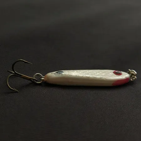 Vintage Other Bubba-Baits Zig Zag Spoon, 3/4oz white fishing spoon #21785