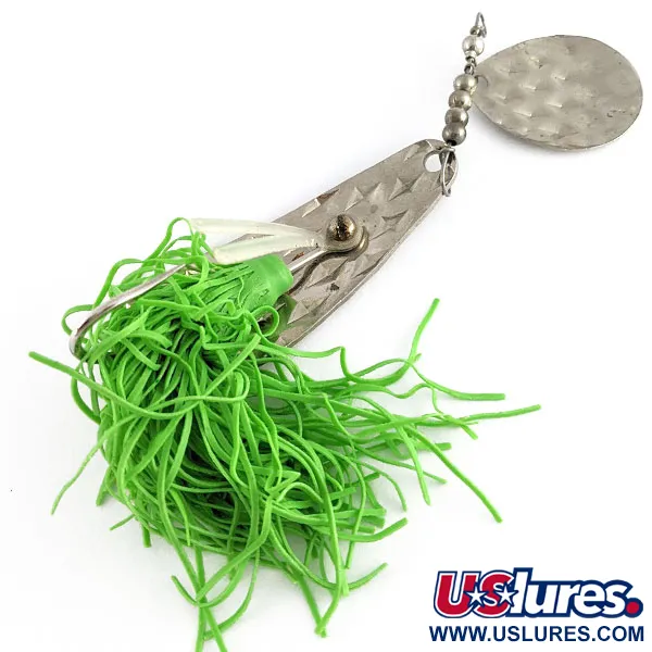 Vintage   Strike King Timber Spin , 1/2oz nickel fishing spoon #21787